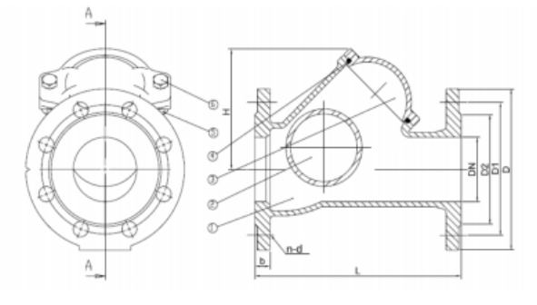 德標(biāo)快開式球形止回閥結(jié)構(gòu)
